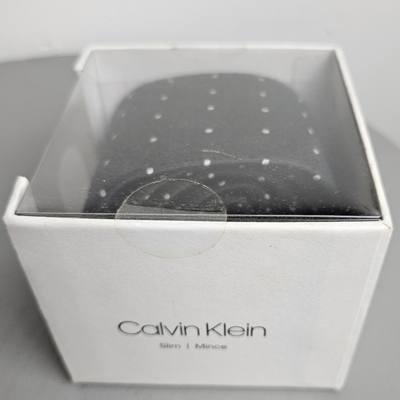 Calvin Klein, Black. Micro Dot Tie. Brand New, One Size - Picture 3 of 7